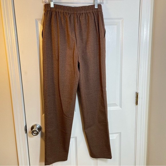 Nordstrom Treasure & Bond Brown Plaid Pants Corpcore Academia Womens Size Small - Picture 4 of 12